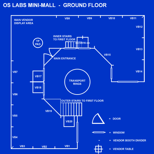 OS Labs Mini-mall store layout - Ground floor